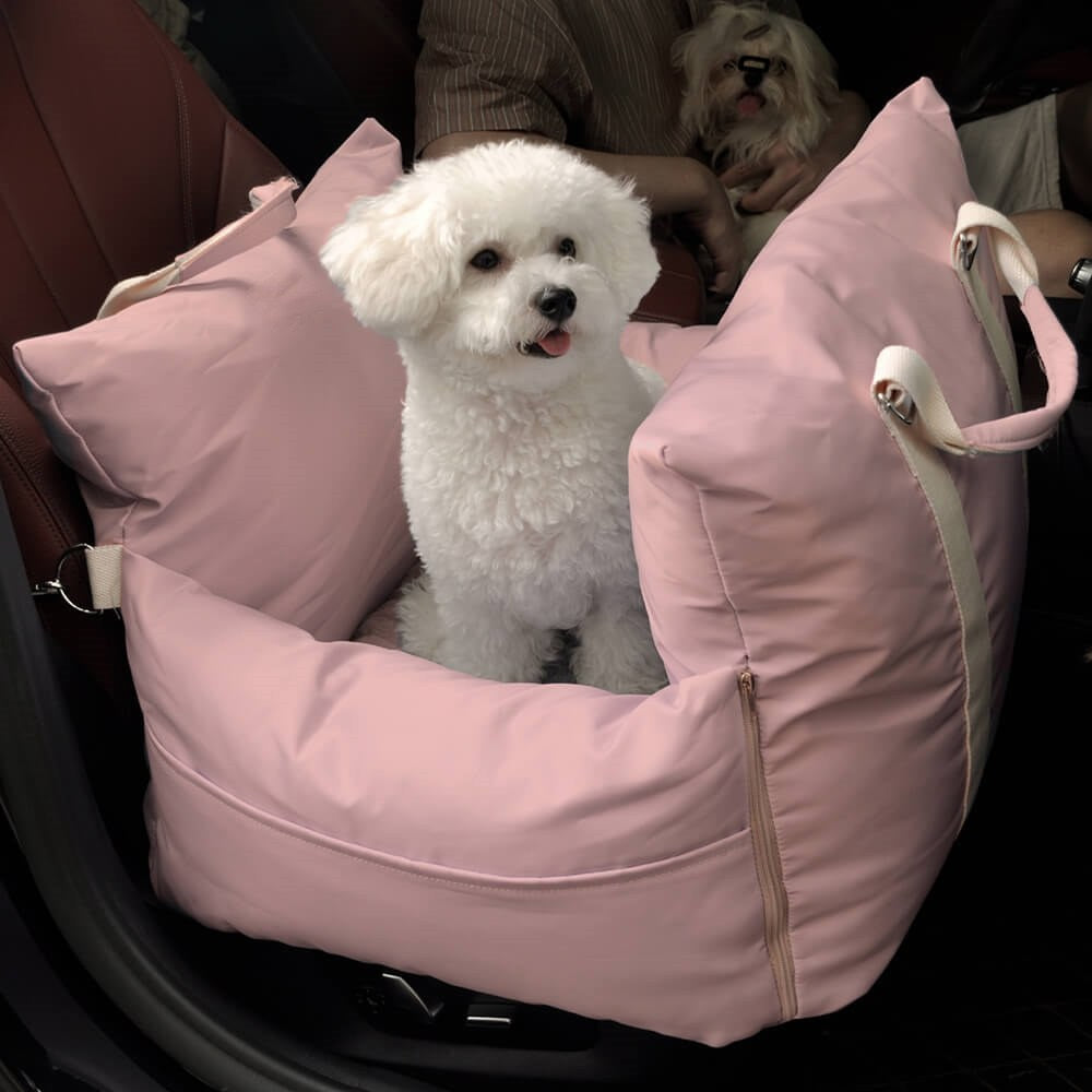 Small Dog Car Seat - Waterproof Booster Bed for Small Breeds