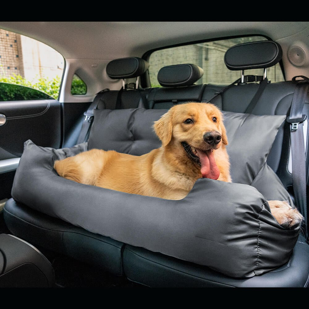 Large Dog Car Seat - Waterproof Travel Bed for Big Dogs