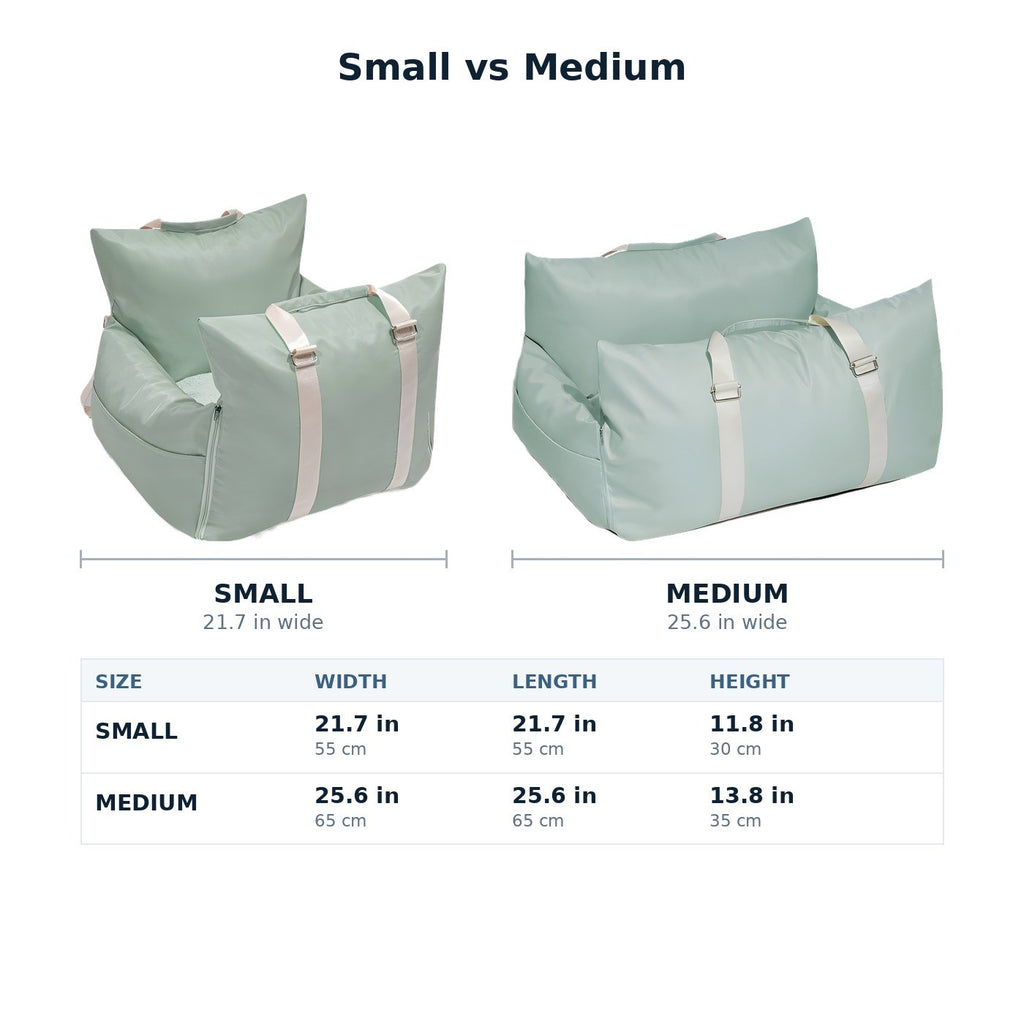 Small Dog Car Seat - Waterproof Booster Bed for Small Breeds